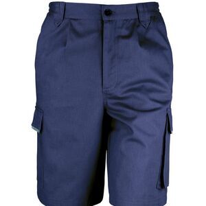Result Mens /Womens Work-Guard Action Work Cargo Shorts /Bottoms Workwear / Navy